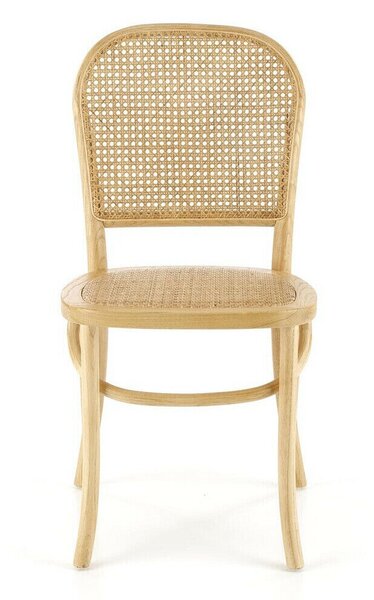 Scaun Houston 1493Maro deschis, 9x5x5cm, Ratan, Din lemn