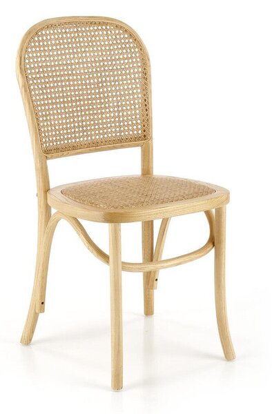 Scaun Houston 1493Maro deschis, 9x5x5cm, Ratan, Din lemn