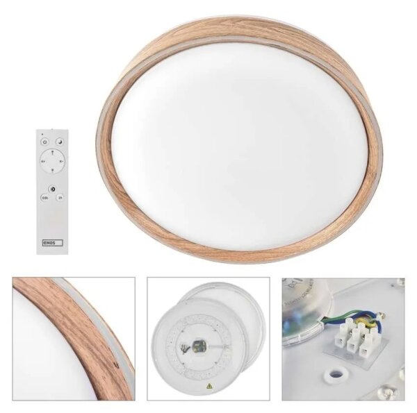 Plafonieră LED dimabilă ILVI LED/45W/230V 2700-6500K, diam. 50 cm, bej + telecomandă