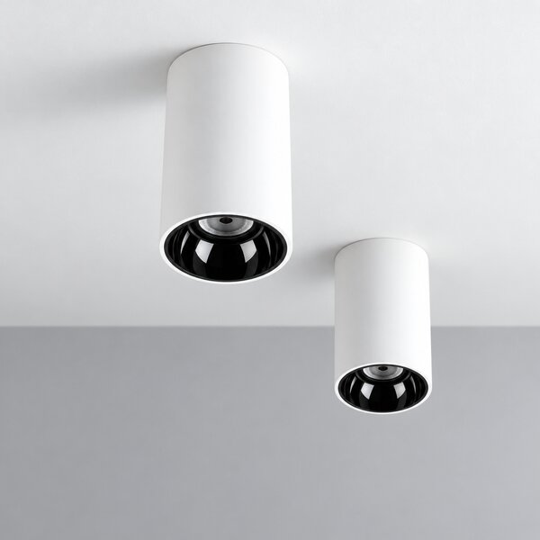 Spot aparent LED cilindric AURA LIGHT alb LUXON