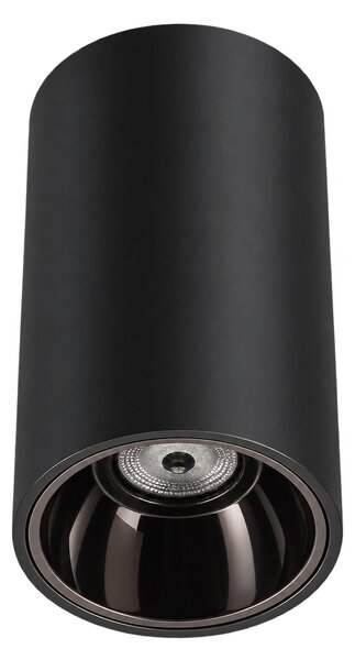 Spot aparent LED cilindric AURA LIGHT negru gunmetal LUXON