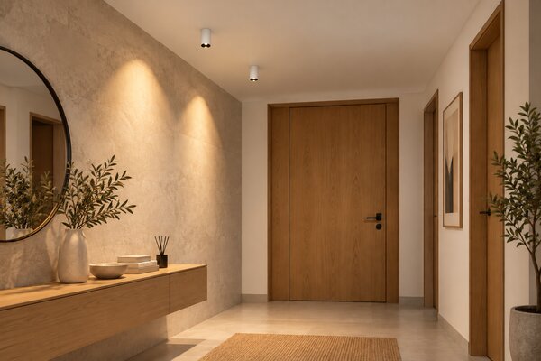 Spot aparent LED cilindric AURA LIGHT alb LUXON