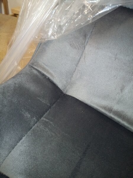 OFERTA Scaun de dining CIEZA VELVET, gri inchis clasa II