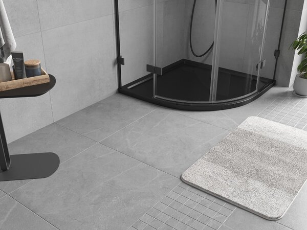 Mexen Flow, cădiță de duș rotundă slim 80 x 80 cm, negru mat, 46Q708080