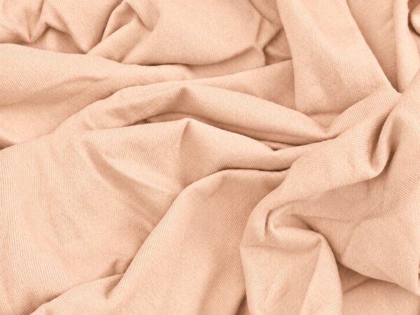 Cearsaf Jersey EXCLUSIVE piersica deschis 90 x 200 cm