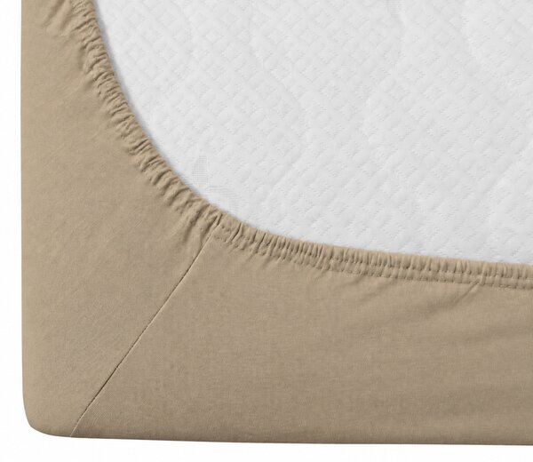 Cearsaf jersey EXCLUSIVE cappuccino 90 x 200 cm