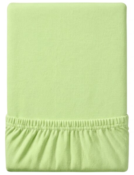 Cearsaf Jersey EXCLUSIVE verde deschis 90 x 200 cm