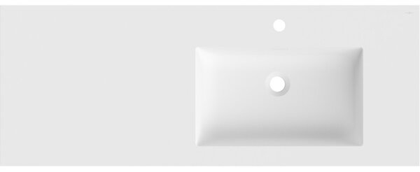 Mexen Otis, lavoar încorporat 121 x 46,5 cm, dreapta, alb mat - 25181201P