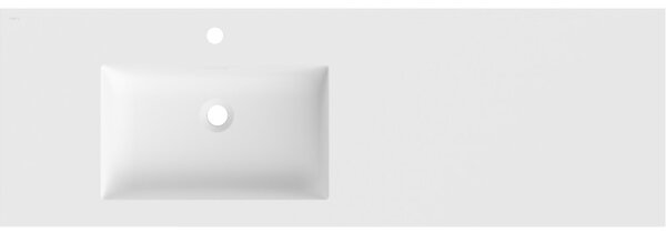 Mexen Otis, lavoar încorporat 141 x 46,5 cm, stânga, alb mat, 25181401L
