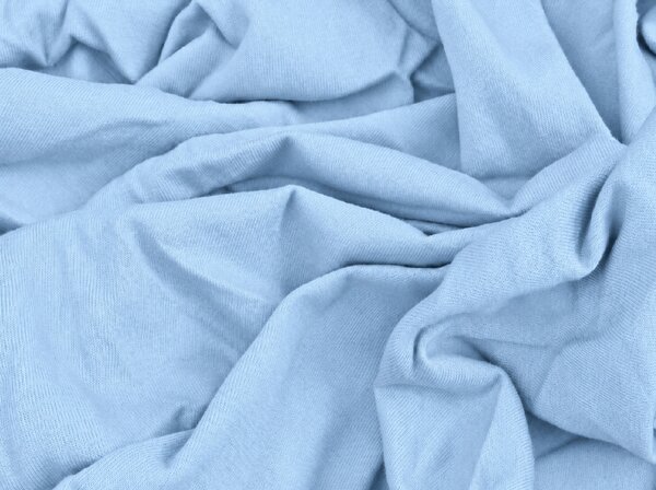 Cearsaf Jersey EXCLUSIVE albstru glacial 90 x 200 cm