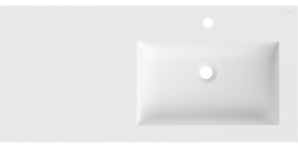 Mexen Otis, lavoar încorporat 101 x 46,5 cm, dreapta, alb mat - 25181001P