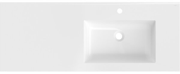 Mexen Otis, lavoar încorporat 121 x 46,5 cm, dreapta, alb lucios, 25181200P