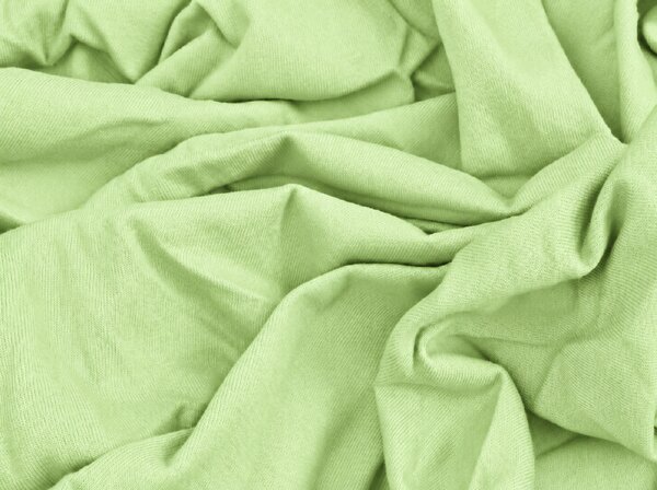 Cearsaf Jersey EXCLUSIVE verde deschis 90 x 200 cm