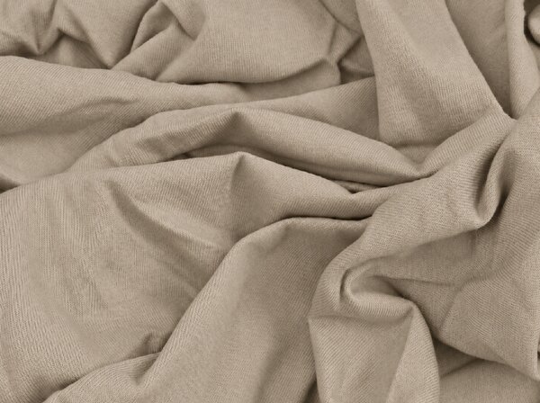 Cearsaf jersey EXCLUSIVE cappuccino 90 x 200 cm