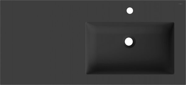 Mexen Otis, lavoar încorporat 101 x 46,5 cm, dreapta, negru mat, 25181071P