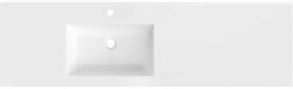 Lavoar încorporat Mexen Otis, 161 x 46,5 cm, stânga, alb lucios, 25181600L