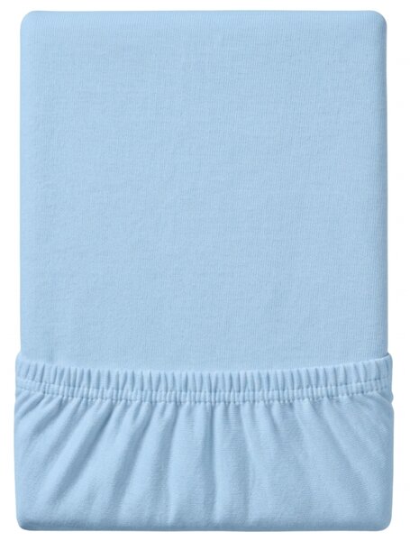 Cearsaf Jersey EXCLUSIVE albstru glacial 90 x 200 cm