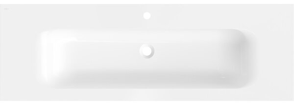 Mexen Vela, lavoar încorporat 141 x 46,5 cm, alb lucios, 25231400