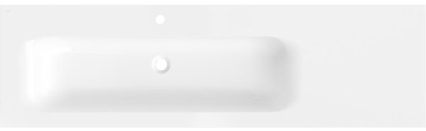 Mexen Vela, lavoar încorporat 161 x 46,5 cm, stânga, alb lucios, 25231600L
