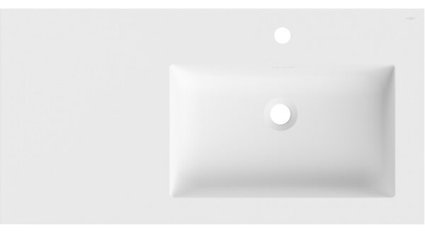 Mexen Otis, lavoar încorporat 91 x 46,5 cm, dreapta, alb mat, 25189001P