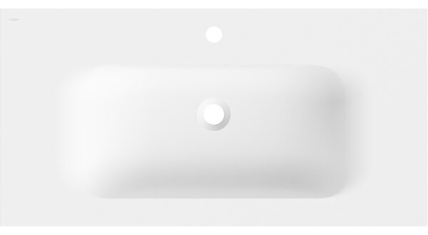 Mexen Vela, lavoar încorporat 91 x 46,5 cm, alb mat, 25239001