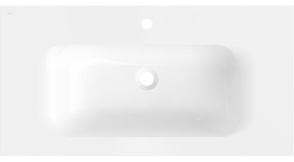 Mexen Vela, lavoar încorporat 91 x 46,5 cm, alb lucios, 25239000