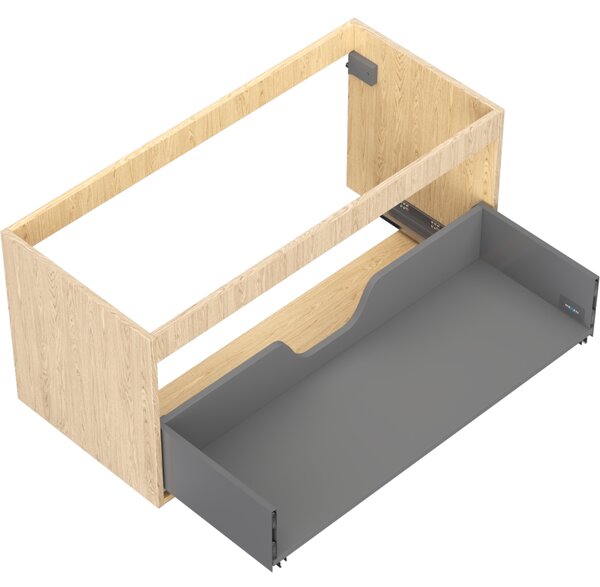 Mexen Box-A, dulap suspendat 100 cm, 1 sertar, stejar, 91AX0-1000-470-1-81
