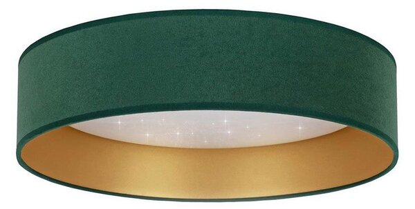 Plafonieră LED VELVET STAR LED/24W/230V d. 40 cm verde/aurie Brilagi
