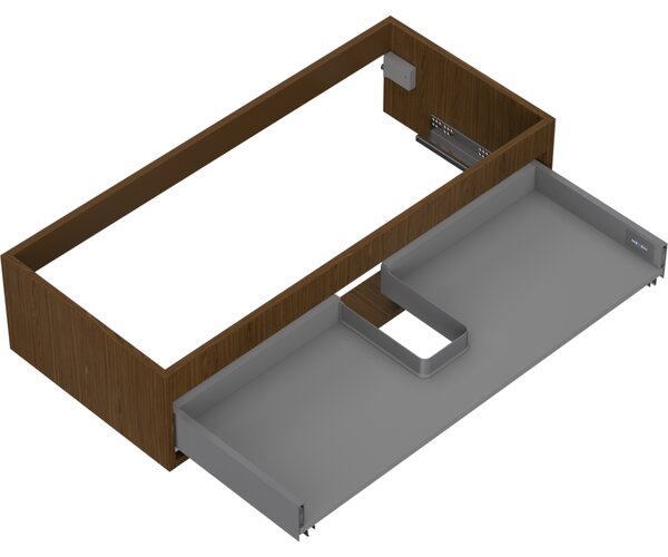 Mexen Box-A, dulap suspendat 100 cm, 1 sertar, nuc, 91AX0-1000-235-1-86