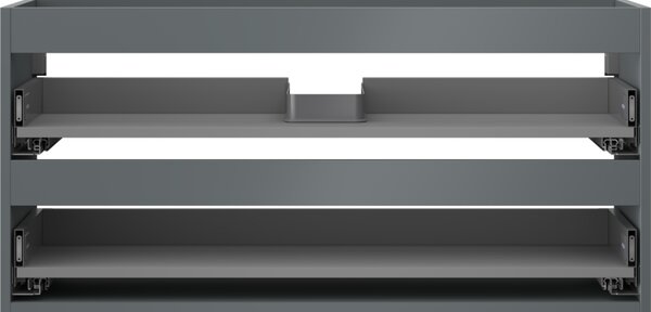 Mexen Box-A, dulap suspendat 100 cm, 2 sertare, grafit mat, 91AX0-1000-470-2-66