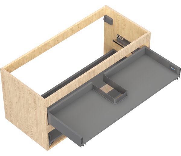 Mexen Box-A, dulap suspendat 100 cm, 2 sertare, stejar, 91AX0-1000-470-2-81