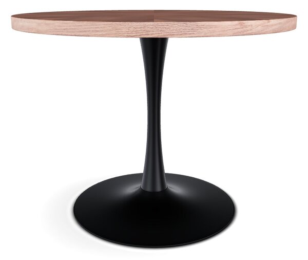 Masa AMADEO, stejar/negru mat, 100x76 cm