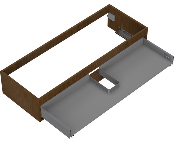 Mexen Box-A, dulap suspendat 120 cm, 1 sertar, nuc, 91AX0-1200-235-1-86