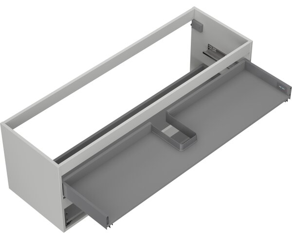 Mexen Box-A, dulap suspendat 140 cm, 2 sertare, gri mat, 91AX0-1400-470-2-62