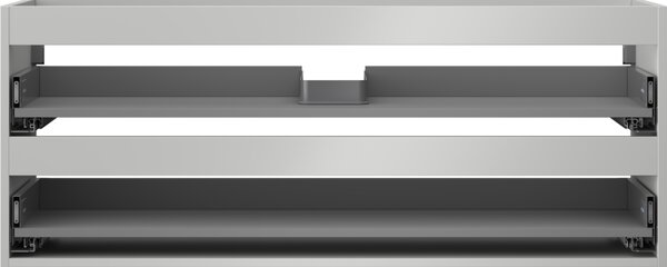 Mexen Box-A, dulap suspendat 120 cm, 2 sertare, gri mat, 91AX0-1200-470-2-62
