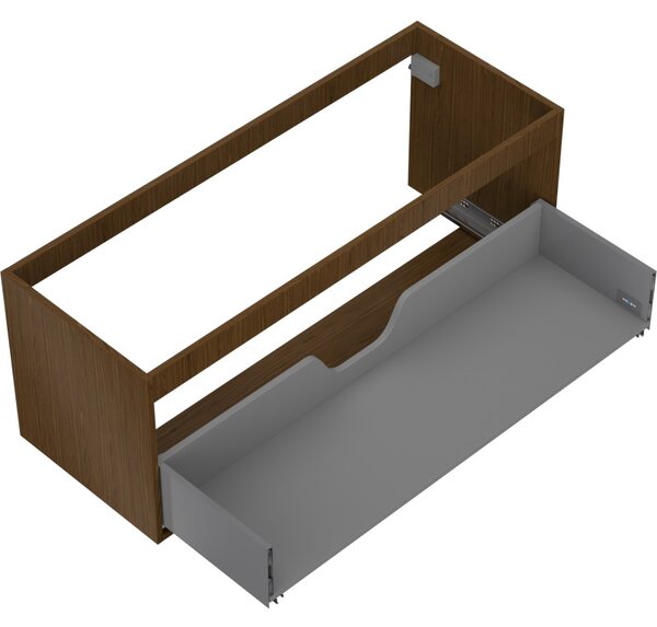 Mexen Box-A, dulap suspendat 120 cm, 1 sertar, nuc, 91AX0-1200-470-1-86