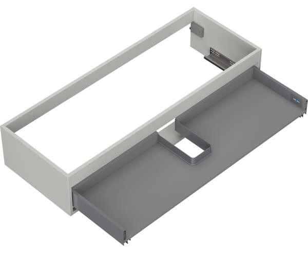 Mexen Box-A, dulap suspendat 120 cm, 1 sertar, gri mat, 91AX0-1200-235-1-62