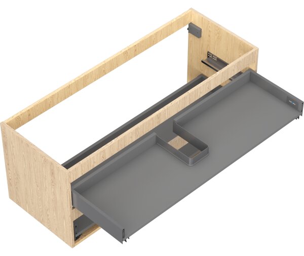 Mexen Box-A, dulap suspendat 120 cm, 2 sertare, stejar, 91AX0-1200-470-2-81