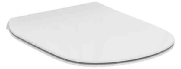 Set complet vas WC suspendat Ideal Standard, Tesi, cu spălare AquaBlade, alb rezervor si clapeta alba