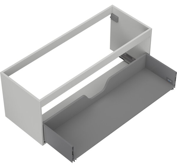 Mexen Box-A, dulap suspendat 120 cm, 1 sertar, gri mat, 91AX0-1200-470-1-62