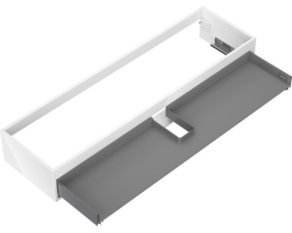 Mexen Box-A, dulap suspendat 160 cm, 1 sertar, alb lucios, 91AX0-1600-235-1-00