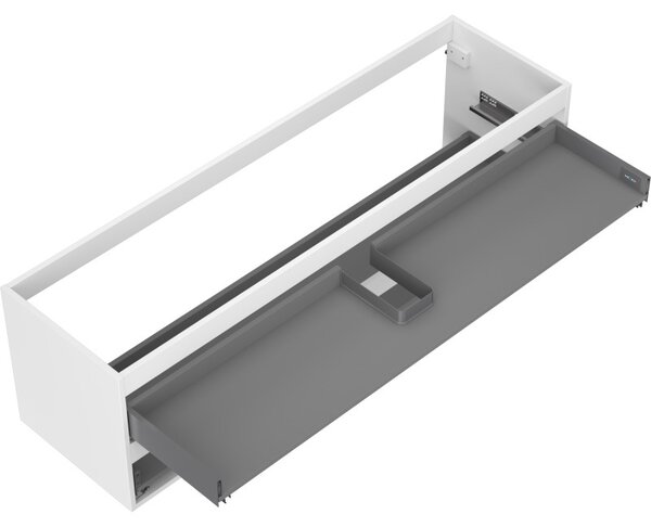 Mexen Box-A, dulap suspendat 160 cm, 2 sertare, alb mat, 91AX0-1600-470-2-01