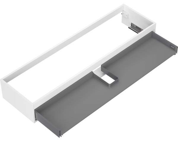 Mexen Box-A, dulap suspendat 160 cm, 1 sertar, alb mat, 91AX0-1600-235-1-01