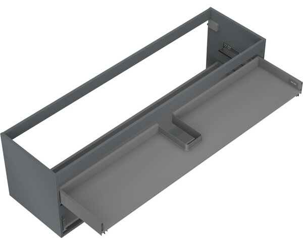 Mexen Box-A, dulap suspendat 160 cm, 2 sertare, grafit mat, 91AX0-1600-470-2-66