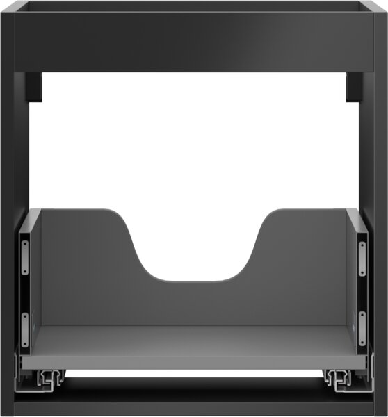 Mexen Box-A, dulap suspendat 45 cm, 1 sertar, negru mat, 91AX0-0450-470-1-71