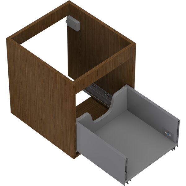 Mexen Box-A, dulap suspendat 40 cm, 1 sertar, nuc, 91AX0-0400-470-1-86