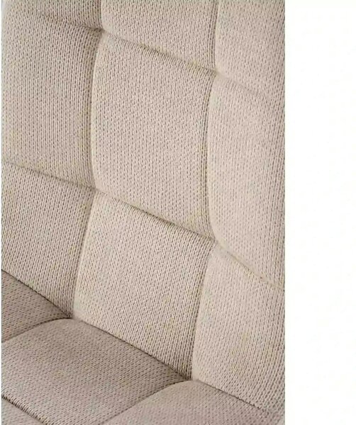Scaun K560, bej/negru, stofa clasica/metal, 45x53x88 cm