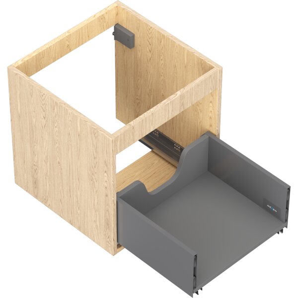 Mexen Box-A, dulap suspendat 45 cm, 1 sertar, stejar, 91AX0-0450-470-1-81