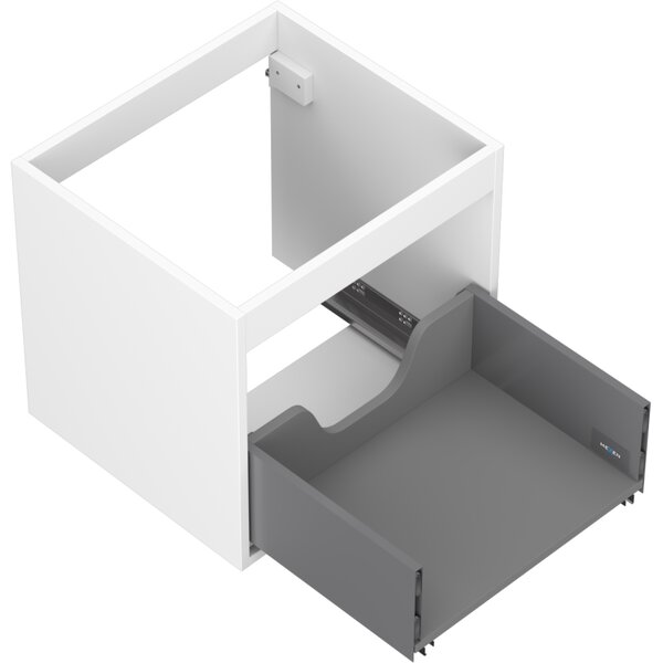 Mexen Box-A, dulap suspendat 50 cm, 1 sertar, alb mat, 91AX0-0500-470-1-01
