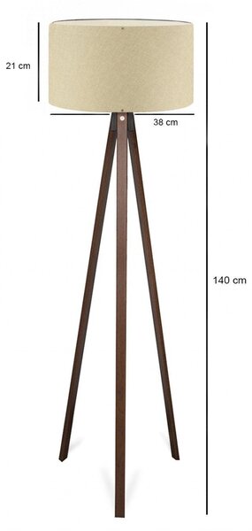 Lampadar Howard, Bej, 21x38x140 cm